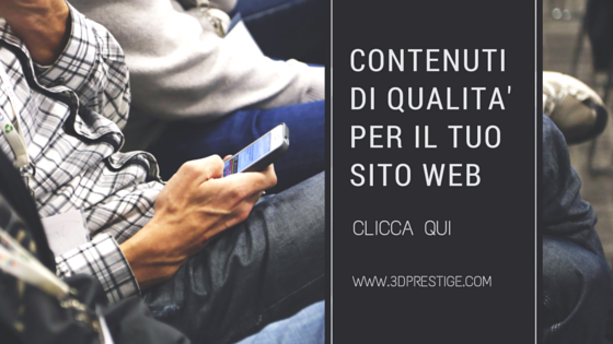 contenuti di qualità per il tuo sito web copywriting