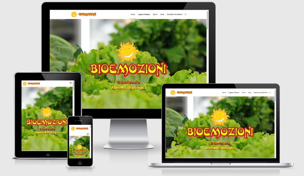 Progettazione e realizzazione nuovo sito web Bioemozioni, ottimizzato per il mobile e per i motori di ricerca