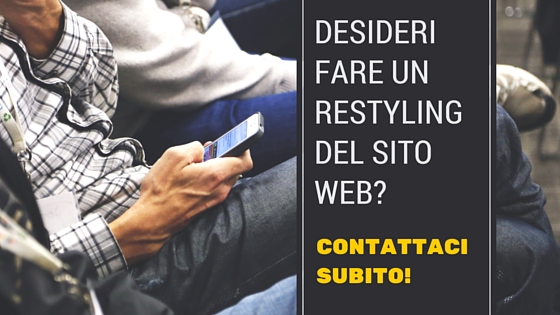 Fare restyling del sito web. Agenzia web in provincia di Treviso