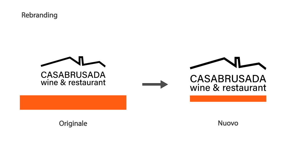 Rebranding Logo Casa Brusada Wine & Restaurant